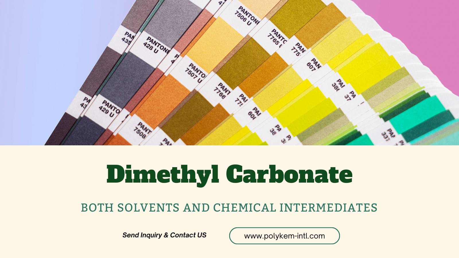 Polykem Dimethyl karbonatoa (DMC): disolbatzaile eta bai kimikoen bitarteko abantaila bikoitzak