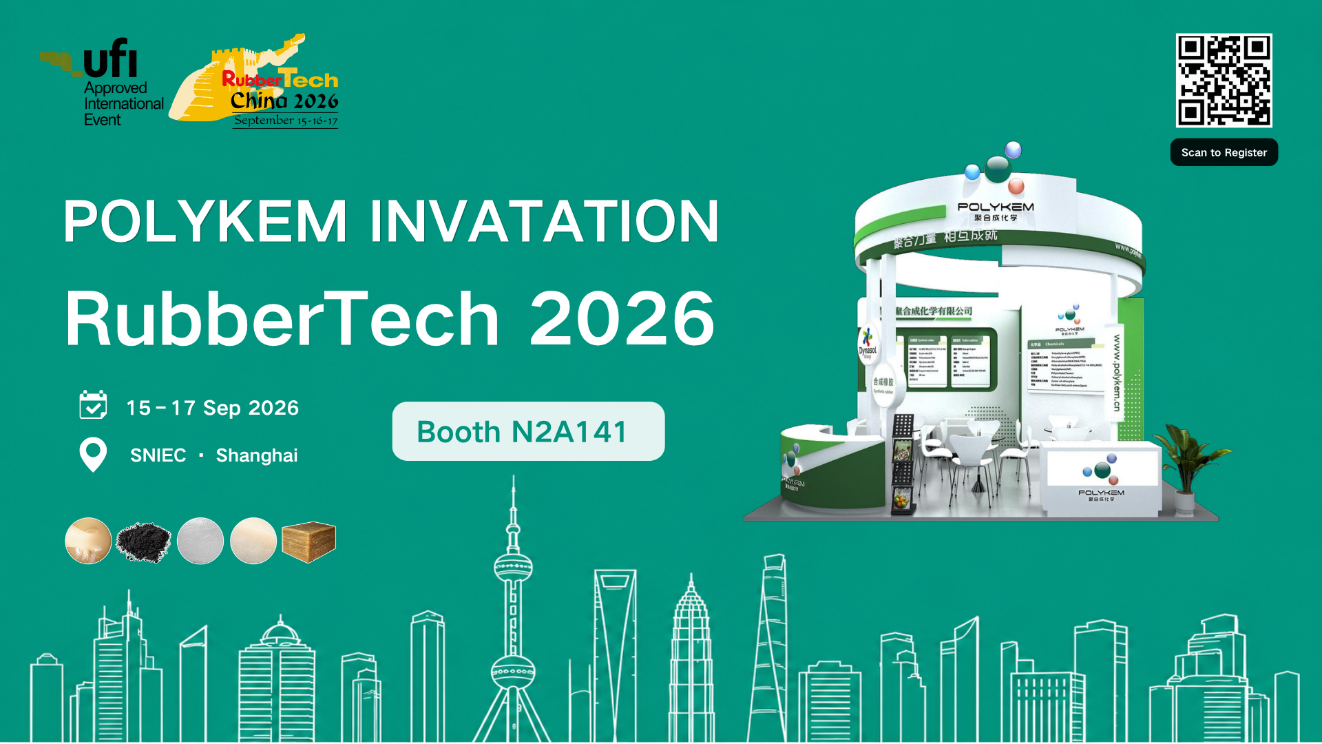 Ezagutu Polykem RubberTech China 2026 Shanghain